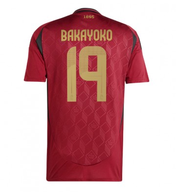 Belgien Johan Bakayoko #19 Hemmatröja EM 2024 Kortärmad